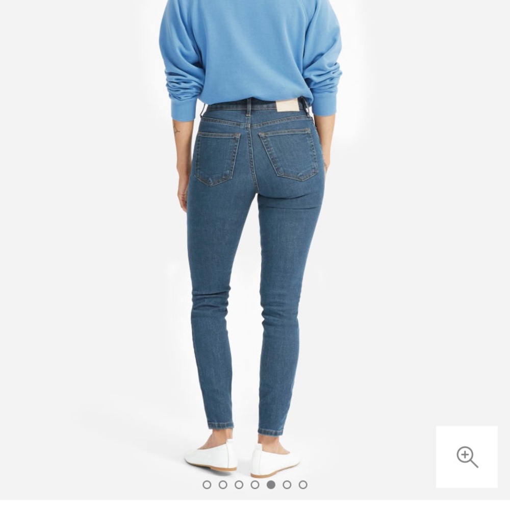 Everlane Stretch High-Rise Skinny in Mid Blue